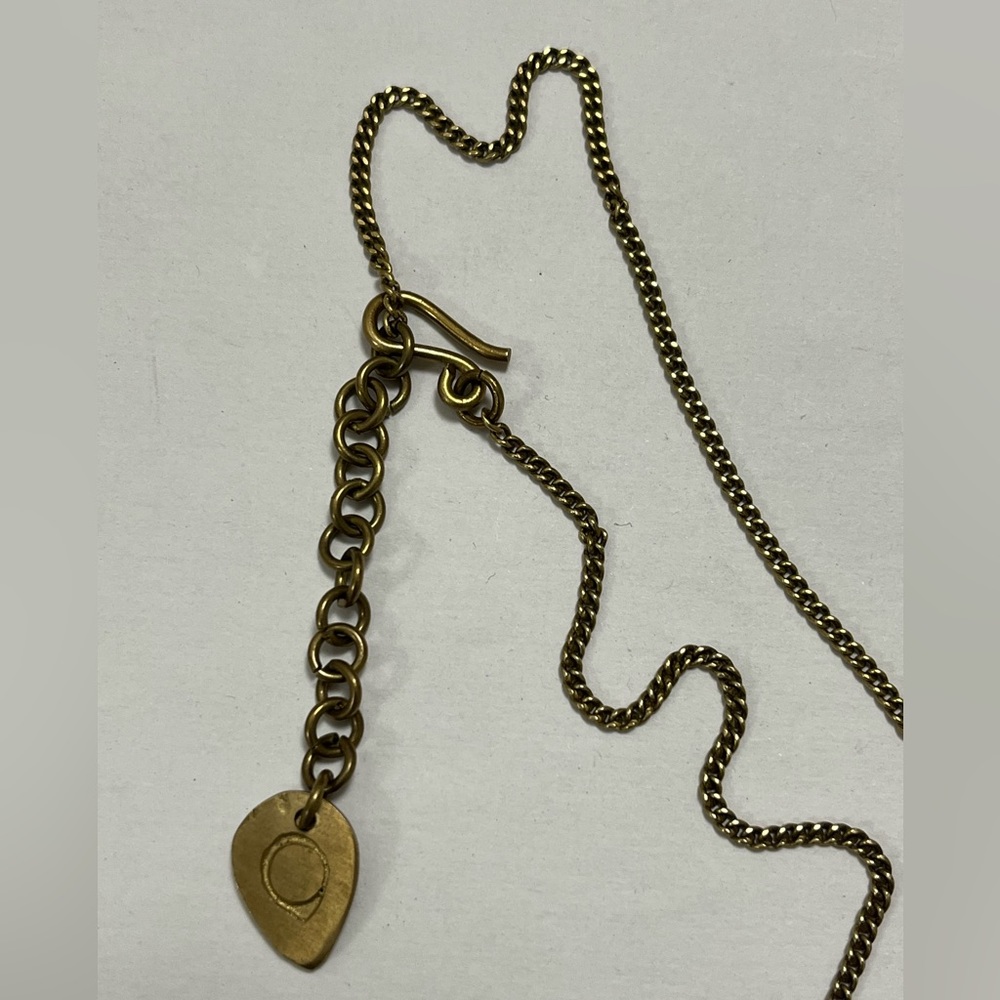 Brass Ivory Wood statement necklace - Picture 4 of 5
